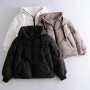 Women's Parkas Jackets With Hoody Thick Coat Winter Warm Outwear Zipper Jackets Solid Fashion Coat Loose Casual Woman Jacket