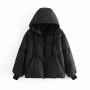 Women's Parkas Jackets With Hoody Thick Coat Winter Warm Outwear Zipper Jackets Solid Fashion Coat Loose Casual Woman Jacket