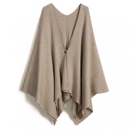 Women Thick Warm Shawl Autumn and Winter Large Size Loose Cape-shaped Irregular Scarf Cloak Female