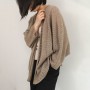 Ladies Spring Knit Cardigan New Loose Fashion Comfortable Lazy Wind Thin Hollow Knit Jacket Air Conditioning Shirt