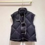 High Quality Winter Women Down Sleeves Detachable Puffer Jackets 90% Goose Fillers Patchwork Casual Black Grid Thicker Outerwear