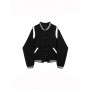 High Street Splicing Jacket Hip-hop Baseball Uniform Street Casual Jacket Loose Stitching Top Women  New