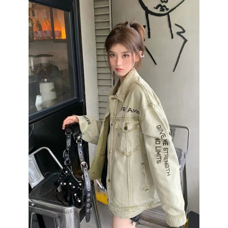 Denim Jacket for Women Clothes Oversized Jeans Coat Korean Coats Spring Fall New Jackets for Women Outwear