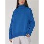Oversize Women Turtleneck Sweater Vintage Pullover Jumper Loose Ladies Pullover Jumper Winter Warm Knit Sweaters for Women