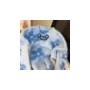 Women's Blue Chic Sweater Retro Bead Loose Pullover Korean Fashion Sense Of Luxury Heavy Industry Knitted Jumper Long Sleeves