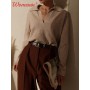 Autumn Casual Polo Collar Pullover Sweater Women Solid Loose Long Sleeves Pullovers Warm Sweaters  Fashion Elegant Lady Tops