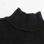 Striped Turtleneck Sweaters Woman Black Knitted Sweater Women Long Sleeve Pullover Female   Warm Autumn Sweater