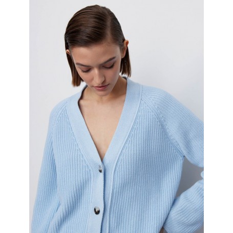 Women Warm Gardigan V Neck Knitted Sweater Coat Autumn Winter Cropped Top Casual Loose Oversized Female Pullover