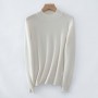 8 Colors Women's Half Turtleneck Knit Jumper Fashion New  Autumn Winter Female Long Sleeve Knitted Sweaters