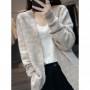 Woman's Thick Long Sleeve  Cardigan Casual Loose