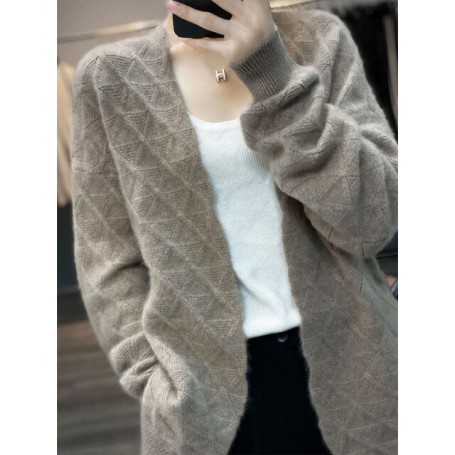 Woman's Thick Long Sleeve  Cardigan Casual Loose