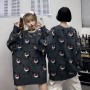 Anime Sweater Oversize Women Cartoon Print Pullover Autumn Long Sleeve Top Pokemon Jumper Plus Size Cute Sweaters