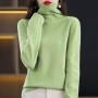 100% Wool Women's New First-line Ready-to-wear Threaded Pile Collar Sweater Autumn And Winter New Pullover Long-sleeved Sweater