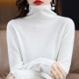 100% Wool Women's New First-line Ready-to-wear Threaded Pile Collar Sweater Autumn And Winter New Pullover Long-sleeved Sweater