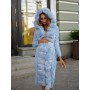 Faux Fur Knitted Cardigan Women Fashion Long Sleeve Jumper Casual Loose Patchwork Hooded Solid Open Stitch Chic Solid Sweater