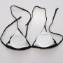 Hottest Classical Black Bikini Solid Plus Size Bikini Set XXL Bathing Suits Removable Pad Fully Lined Women Swimwear