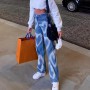 Baggy Girl Jeans Women Heart Print New Aesthetic Vintage 90s Streetwear Denim Trousers Low Waist Straight Pants