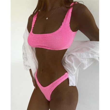 Women Swimsuit Female Micro Bikini Sexy Swimwear Women Bandeau Bikini Set Swimming Suit Bathing Suits Beachwear Biquin