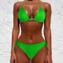 Summer Sexy Solid Bikini Sets Women Tie Side Gstring Thong Swimsuit Female Bandage Bathing Suit Brazlian Swimwear Bikini