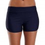 Large Size Women Swimsuit Shorts Solid Black Blue Fashion Swim Bikini Bottom High Waist Tankini Bathing Shorts Beach Swimwear