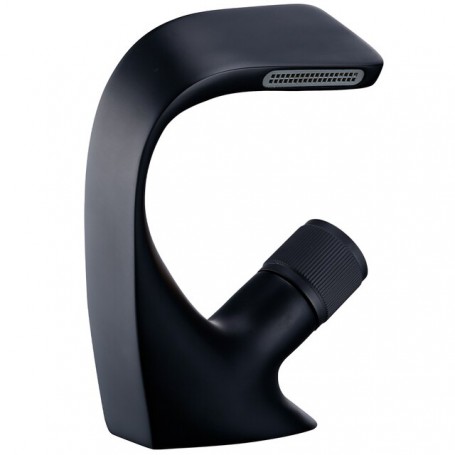 Gun Gray Brass Casting Deck Mounted Bathroom Above Counter Basin Faucet Single Handle Mixer Hot And Cold Water Taps