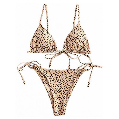 Sexy Snake Print Bikin Women Lace Up Bandage Reversible Micro Bikinis Push Up Thong Swimsuit Girl Bathing Suit Swimwear