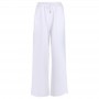 Loose Casual Women's Pants White Mopping Slit Wide Leg Trousers Oversize Trousers Fashion Female Clothes