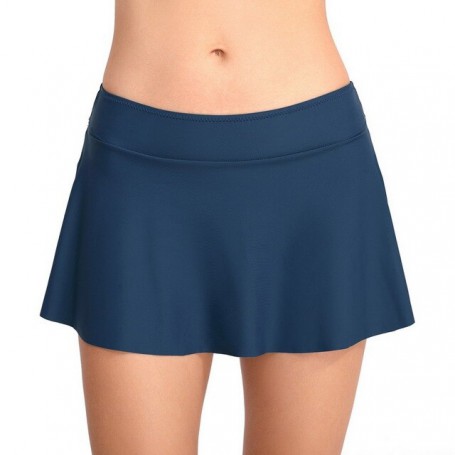 Swimdress Vintage Tankini Bottom Women's 2 in 1 Bikini Bottom Mid Waist Two-Piece Separate Dress Swimwear Bathing Trunks