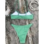 Backless Swimsuit Bikini High Waist Biquini Straps Swimwear Women Bath Suit Beachwear Summer Bikini Set
