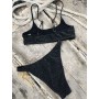 Backless Swimsuit Bikini High Waist Biquini Straps Swimwear Women Bath Suit Beachwear Summer Bikini Set