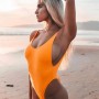 Swimwear Women Solid Color/Printed One-piece Tights Maillot De Bain Femme Full Body Yacht Clothing Sexy Sleeveless Surfwear
