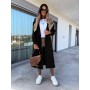 Fall/Winter Long Sleeve Suit Collar Double-breasted Korean Coat Solid Color Trench Coat for Women