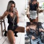Hot Erotic Lace Open Bra Lingerie For Women Sexy Underwear See Through Babydoll Dress Sexy Lingerie Siamese Costumes Plus Size