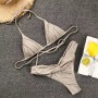Sexy Micro Bikinis  Women Halter Brazilian Bikini Set Female Pleated Swimsuit New Triangle Swimwear Beach Wear Bathing Suit