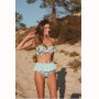 Women's  Two-Piece Bikini set Frill Padded Push up Top Tie Back with Skirted Triangle Botttom High Waist Swimwear