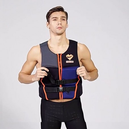 Adults Life Jacket Neoprene Water Sports Safety Life Vest for Water Ski Wakeboard Swimming Fishing Boating Kayak Safety Cloth