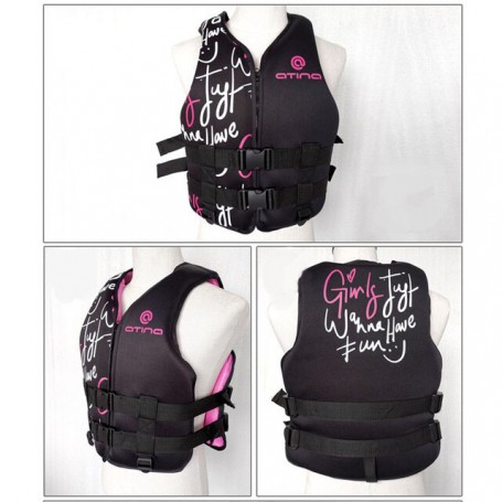 Kwik-Dry Life Jacket Neoprene Buoyancy Swimming Drifiting Boating Kayaking Vest for Adult Youth Men Women