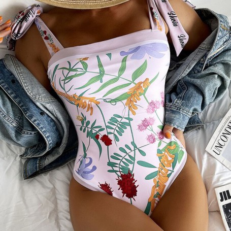 Sexy Swimsuit One Piece Swimwear Women Push Up Bodysuit Summer Bathing Suit Women Monokini One-Piece Suits Lady