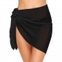 Women Short Sarongs Swimsuit Coverups Beach Bikini Wrap Sheer Short Skirt Chiffon Scarf Cover Ups for Swimwear
