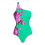 Green One Shoulder Floral Print Swimsuit Set Women String Bathing Suits Swimwear For Girls  Biquini Naranja  Luxury Tie Dye