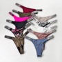 Sexy Women Cotton G String Thongs Rhinestone Patchwork Sport Female Underpants Comfortable Ladies Underwear Lingerie