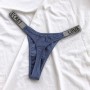 Sexy Women Cotton G String Thongs Rhinestone Patchwork Sport Female Underpants Comfortable Ladies Underwear Lingerie