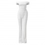 Elegant White Womens Two Peice Sets Off Shoulder Crop Top Women Pant Sets Elastic Waist Long Pants Ensemble Femme 2 Pieces