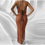 Maxi Knit Dress Women Party Club See Through Bodycon Long Dresses Summer Beach Holiday Outfits