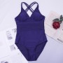 Swimwear Cross Strap Tummy Control Backless Bathing Suit  Swimsuit Slim Tummy Control One-piece Women Swimsuit  for Spa