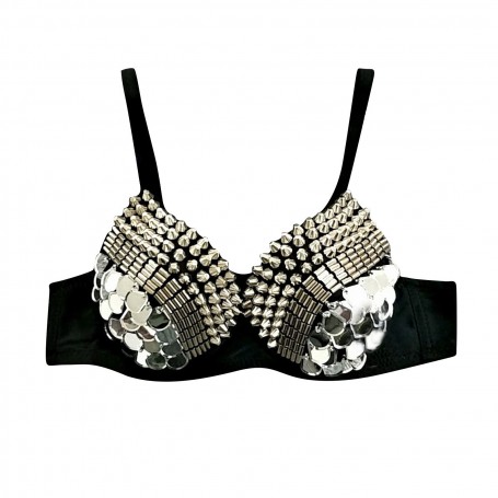 Rhinestone Studded Bra Nightclub Women Party Bras Punk Lady Underwear Fashion Bralette Women