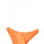 Women Two-piece Swimwear Set Solid Color Halter Neck Sleeveless Tops and Low Waist Shorts Black/ Orange/ Brown Bikini Set