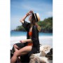 Womens Kimono Cardigan Beachwear Bikini Cover-Ups Wrap Beachwear Holiday Ladies Long Sleeve Dress Green White Black