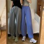 Women Jogging Sweatpants Summer cropped ankle pants Baggy Sports Pants Gray Jogger High Waist Sweat Casual Female Sport Trousers