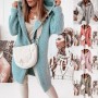 Women Cardigan Vest Mid-length All-match Korean Fashion Loose Batwing Sleeve Sweaters Autumn Loose Hooded Sweater Woman's Jacket